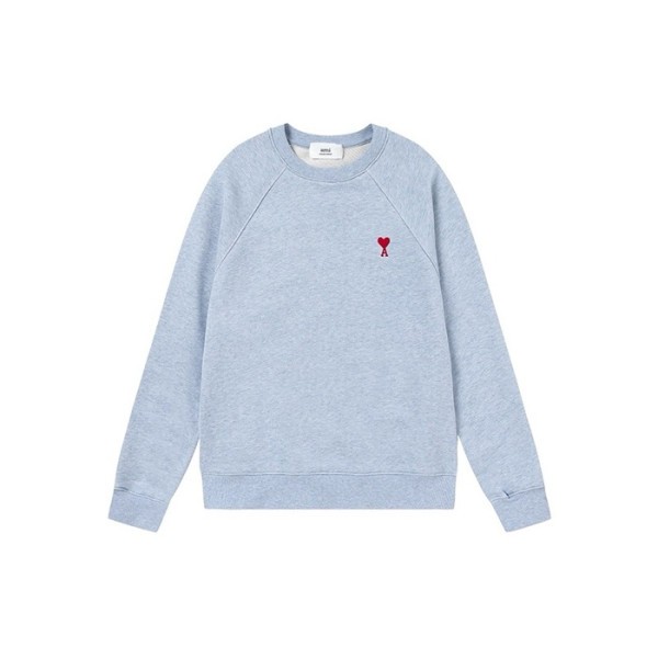 ❤아미 남성 블루 맨투맨 - Ami Mens Blue Tshirts - amc2138x