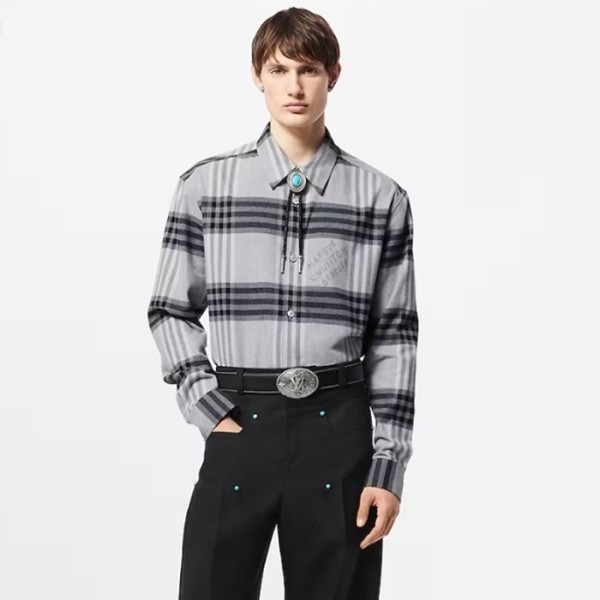 ❤루이비통 남성 체크 셔츠 - Louis vuitton Mens Dress Shirts - lvc2140x