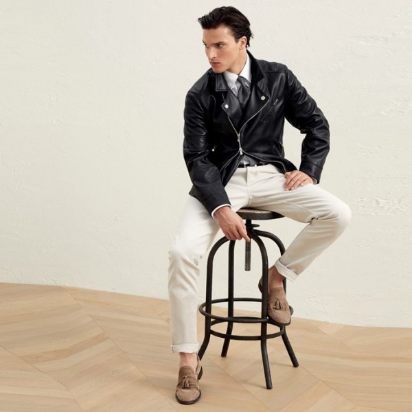 ❤브루넬로쿠치넬리 남성 가죽 자켓 - Brunello Cucinelli Mens Polo Jackets - brc2180x