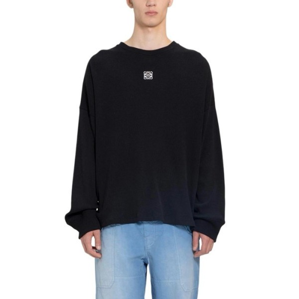 ❤로에베 남성 블랙 긴팔티 - Loewe Mens Black Tshirts - loc2198x