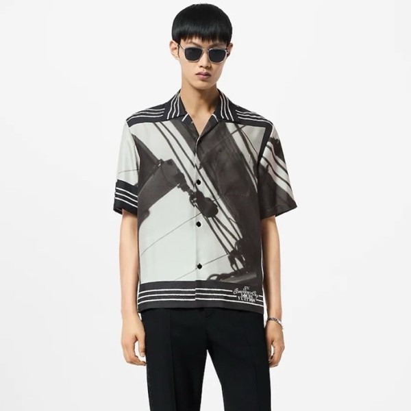 ❤루이비통 남성 반팔 셔츠 - Louis vuitton Mens Black Shirts - lvc2242x