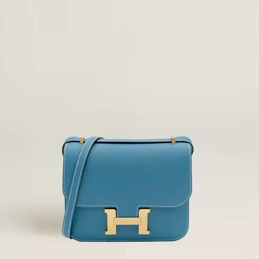 ★매장판 에르메스 여성 콘스탄스 III 18/24 백 앱송 블루 진 (D2) - Hermes Womons Constance 18 Bag