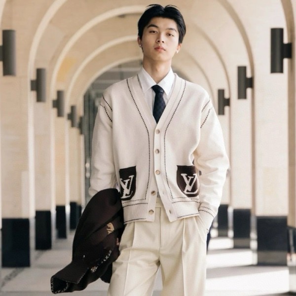 ❤루이비통 남성 브이넥 가디건 - Louis vuitton Mens V-neck Cardigan - lvc2266x