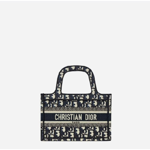 ❤디올 여성 블루 오블리크 북 토트백 미니 - Dior Oblique Mini Tote Bag- di2578z