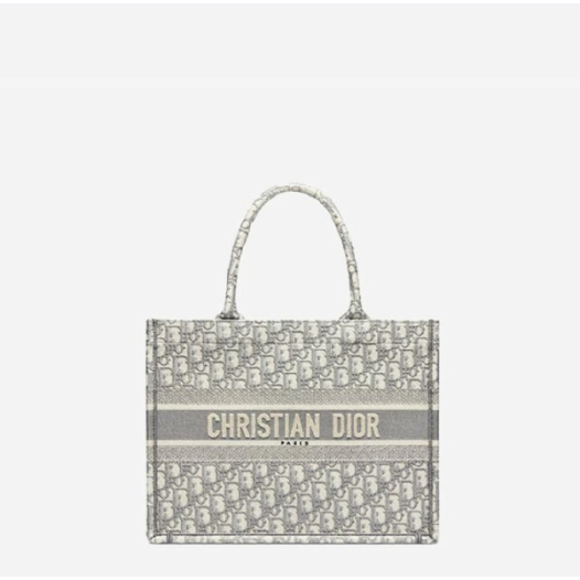 ❤디올 여성 오블리크 자수 북 토트백 미디엄 - Dior  Oblique Embroidery Medium Tote Bag- di2583z