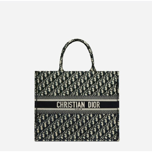 ❤디올 여성 오블리크 자수 북 토트백 라지 - Dior Oblique Embroidery large Tote Bag- di2586z