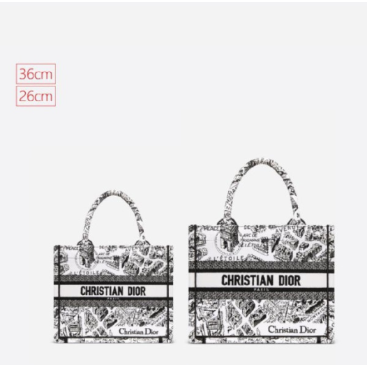 ❤디올 여성 레이디 플랜 드 파리스 자수 토트백 - Dior Lady Planned Paris Embroidery Tote Bag- di2593z