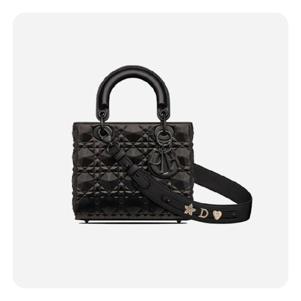 ❤디올 여성 블랙 다이아몬드 까나쥬 레이디백 스몰- Dior Diamond Cannage Lady Small Bag- di2599z