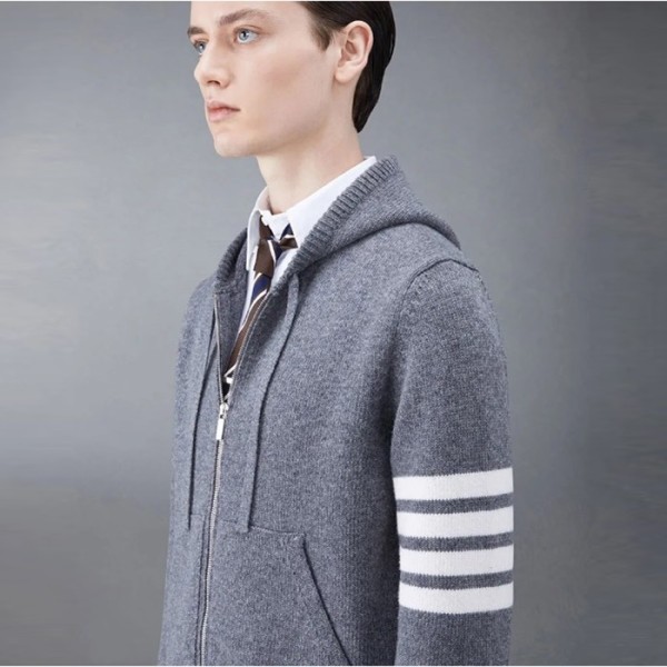 ❤톰브라운 남성 집업 후드 스웨터 - Thom Browne Mens Hood Sweater - thc2338x