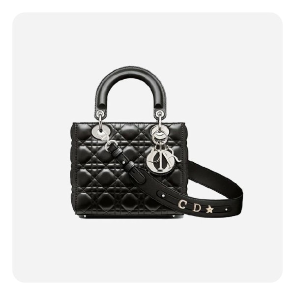 ❤디올 여성 블랙 까나쥬 레이디백 스몰 - Dior Cannage Lady Small Bag- di2601z