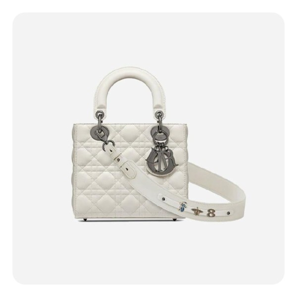 ❤디올 여성 라떼 까나쥬 은장 레이디백 스몰- Dior Latte Cannage Orfèvre Lady Small Bag- di2602z