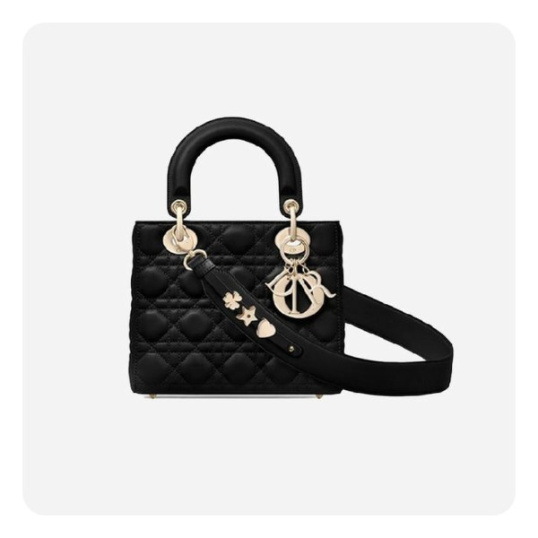 ❤디올 여성 블랙 까나쥬 레이디백 스몰 - Dior Cannage Lady Small Bag- di2606z
