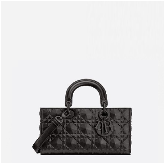 ❤디올 블랙 다이아몬드 모티브 까나쥬 레이디백 미디엄- Dior Diamond Motive Lady Medium Bag- di2616z