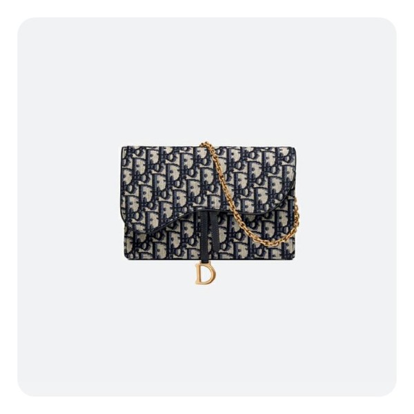 ❤디올 블루 오블리크 파우치 새들 백 - Dior Oblique Pouch Bag- di2618z