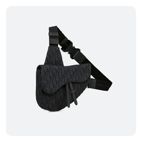 ❤디올 블랙 오블리크  자카드 새들 백- Dior Oblique Jacquard Saddle Bag- di2623z