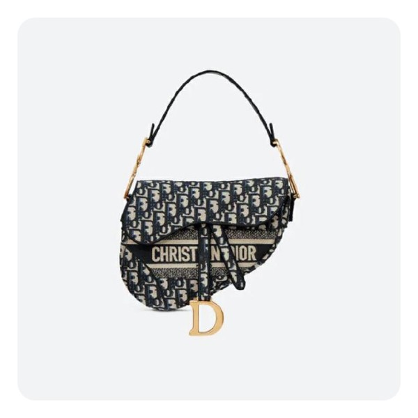 ❤디올 블루 오블리크 자수 새들 백- Dior Oblique Jacquard Saddle Bag- di2625z
