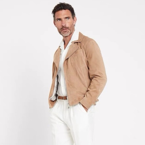 ❤브루넬로쿠치넬리 남성 가죽 자켓 - Brunello Cucinelli Mens Leather Jackets - brc2366x