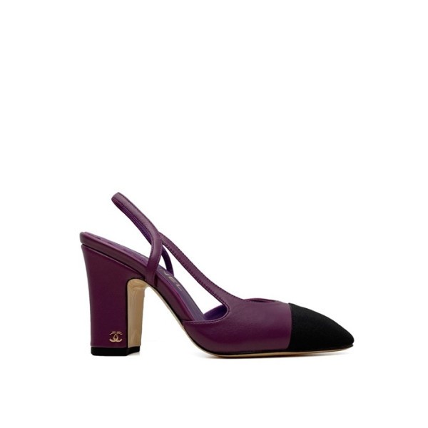 ❤샤넬 여성 하이힐 슬링백 - Chanel Womens Purple Slingback - chs1439x