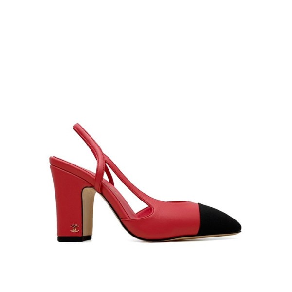 ❤샤넬 여성 하이힐 슬링백 - Chanel Womens Red Slingback - chs1440x