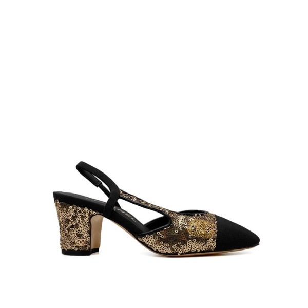 ❤샤넬 여성 미들힐 슬링백 - Chanel Womens Glitter Slingback - chs1442x