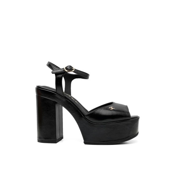 ❤샤넬 여성 하이힐 슬링백 - Chanel Womens Black Slingback - chs1461x