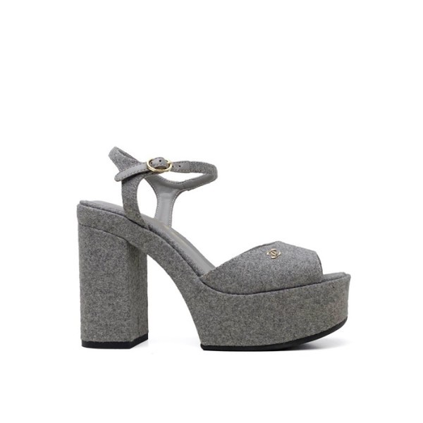 ❤샤넬 여성 하이힐 슬링백 - Chanel Womens Gray Slingback - chs1467x