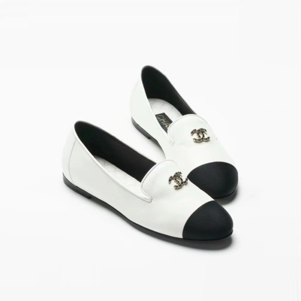 ❤샤넬 여성 화이트 에스파듀 - Chanel Womens White Slip-ons - chs1473x
