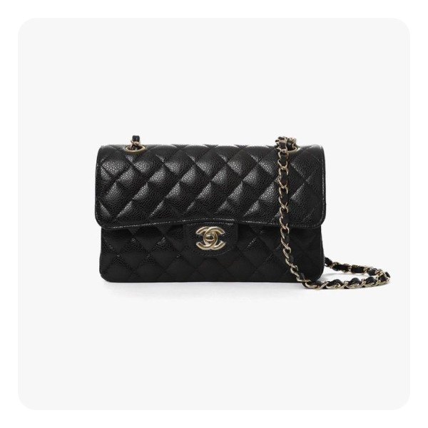 ❤샤넬 클래식 캐비어 스몰 블랙 골드 / 실버 - Chanel Classic Caviar Small  Bag- ch2652z