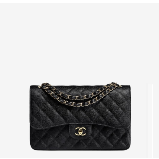❤샤넬 클래식 캐비어 라지 블랙 골드 - Chanel Classic Caviar Large Bag- ch2657z