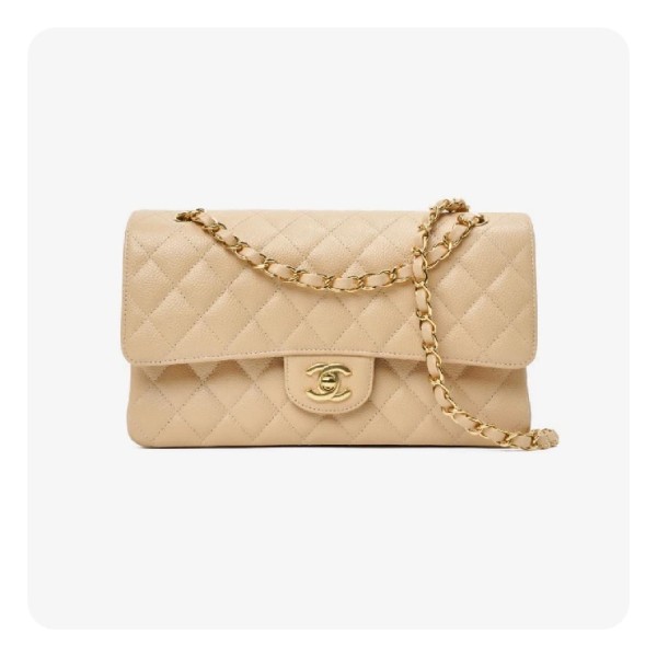 ❤샤넬 클래식 캐비어 그레인 카프스킨 미디움 베이지 - Chanel Classic Caviar Calfskin Medium Bag- ch2663z