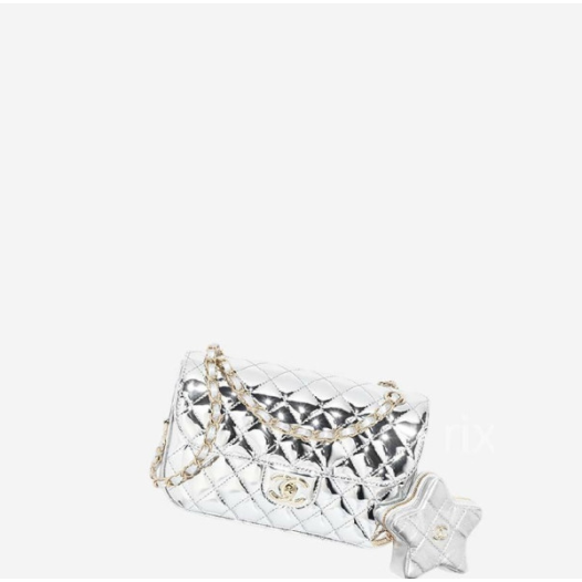 ❤샤넬 플랩백 & 스타 코인 지갑 실버 - Chanel Flap Bag & Star  Coin Noun- ch2665z