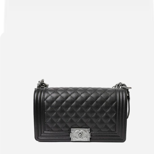 ❤샤넬 보이백 미디움 캐비어 블랙 빈티지  - Chanel Boy Bag Medium Caviar Vintage Bag - ch2671z