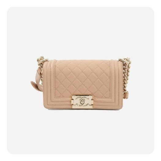 ❤샤넬 보이백 스몰 캐비어 베이지 골드 - Chane Boy Bag Small Caviar Bag - ch2677z