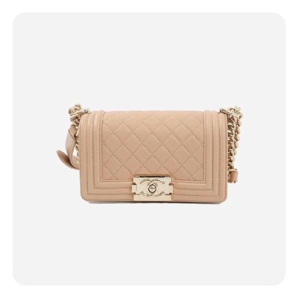 ❤샤넬 보이백 스몰 캐비어 베이지 골드 - Chane Boy Bag Small Caviar Bag - ch2677z