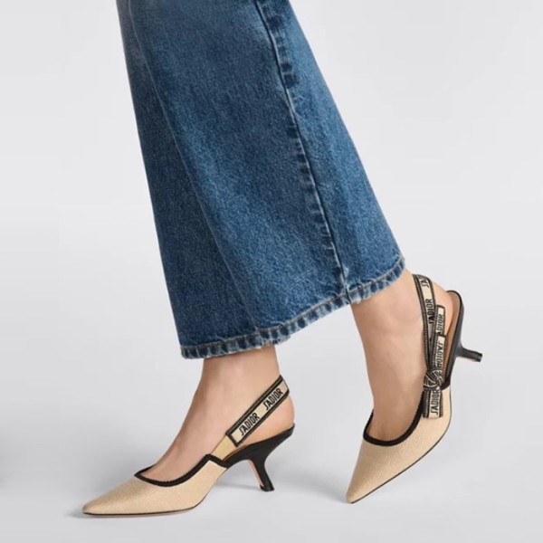 ❤디올 여성 JADIOR 슬링백 펌프스 - Dior Womens Black Pumps - dis1472x