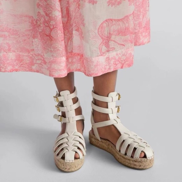 ❤디올 여성 화이트 샌들 - Dior Womens White Sandals - dis1473x