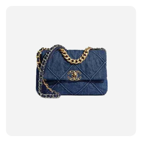 ❤샤넬 19 플랩백 미디움 데님 골드 - Chane19 Flap Medium Bag - ch2679z