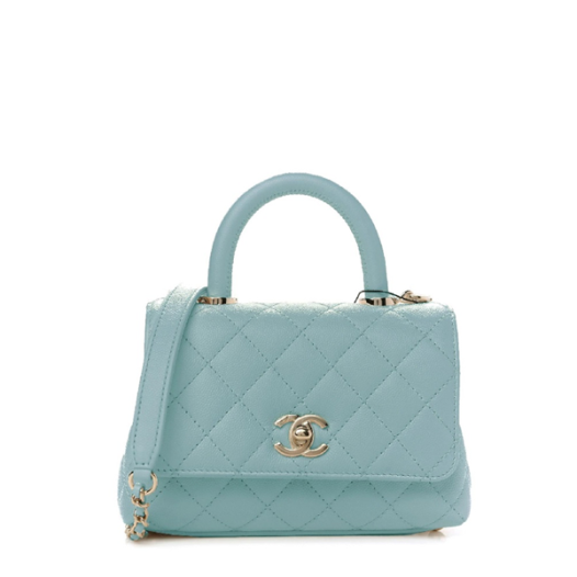 ❤샤넬 코코핸들 미니 민트 골드 - Chanel Coco Handle Mini Bag - ch2692z