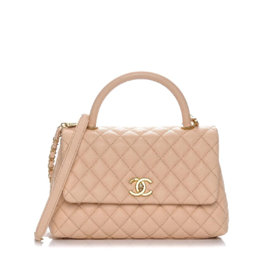 ❤샤넬 코코핸들 스몰 베이지 골드- Chanel Coco Handle Small Bag - ch2698z