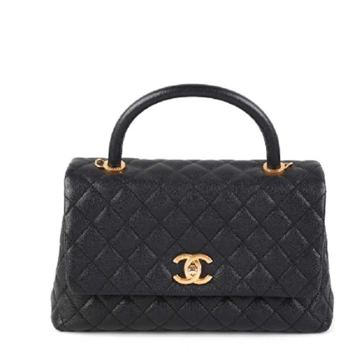 ❤샤넬 코코핸들 미디움 블랙 골드 - Chanel Coco Handle Medium Bag - ch2699z
