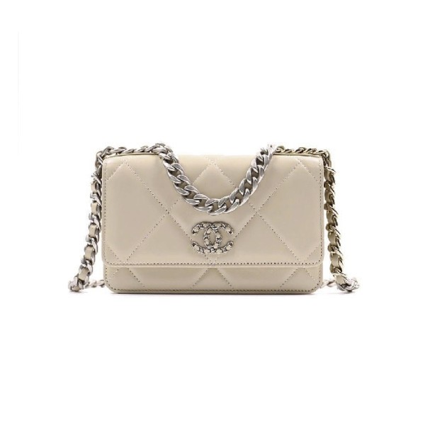 ❤샤넬 19 woc 베이지 실버  - Chane 19 woc Bag - ch2702z