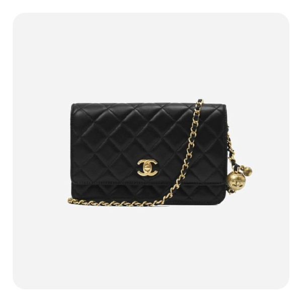 ❤샤넬 골드볼 woc 램스킨 블랙 골드 - Chane  Gold Bowl woc Lamb skin Bag - ch2706z