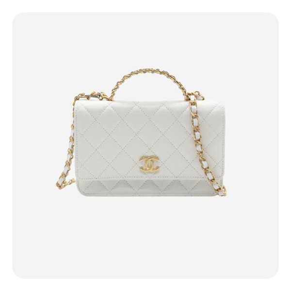 ❤샤넬 탑핸들 woc 램스킨 화이트 골드 - Chane Top Handle woc Lamb skin Bag - ch2710z