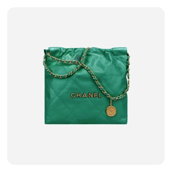 ❤샤넬 22백 스몰 그린 골드- Chane 22 Bag Small Bag - ch2715z