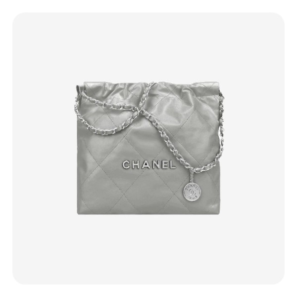 ❤샤넬 22백 라이트그레이 실버- Chane 22 Bag Light Bag - ch2717z
