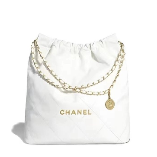❤샤넬 22백 스몰 화이트 골드  - Chanel 22 Bag Small Bag - ch2723z