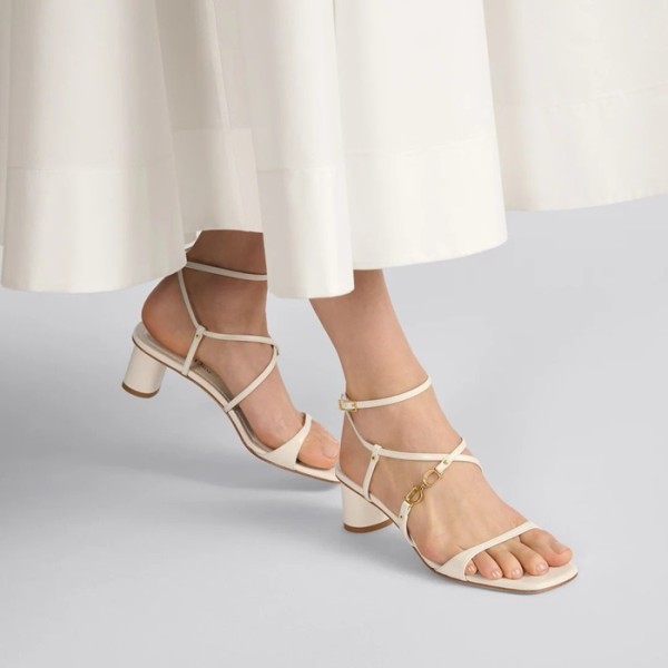 ❤디올 여성 화이트 샌들 - Dior Womens White Sandals - dis1535x
