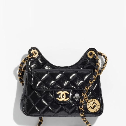 ❤샤넬 23 호보 핸드백 스몰 블랙 골드 - Chanel 23 Hobo Handbag Small Bag - ch2732z