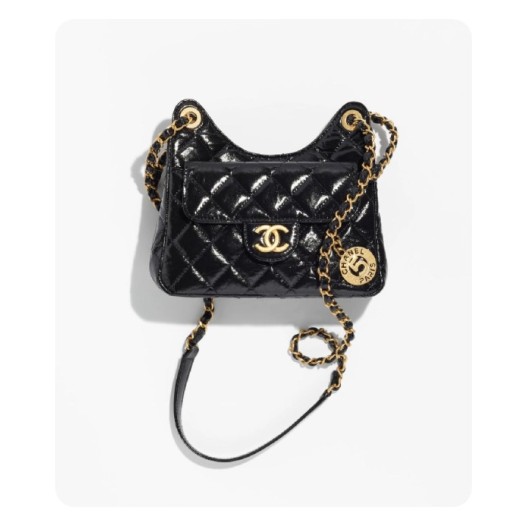 ❤샤넬 23 호보 핸드백 스몰 블랙 골드 - Chane 23 Hobo Handbag Small Bag - ch2732z