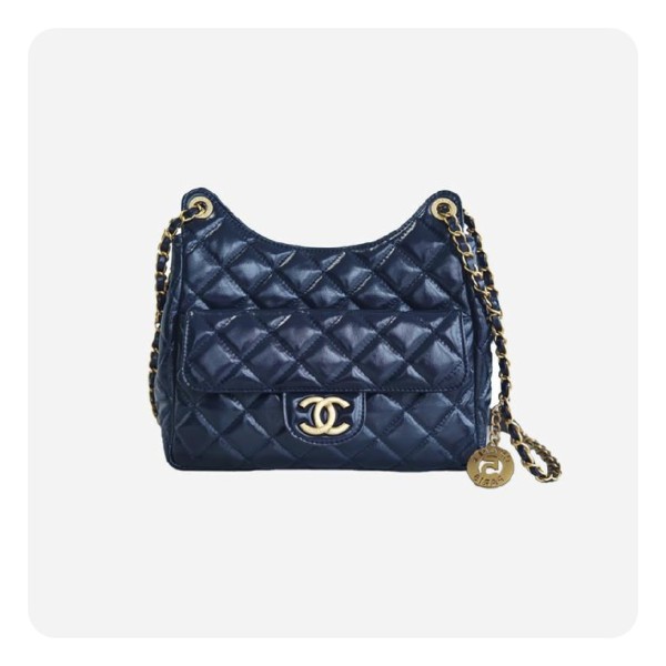 ❤샤넬 23 호보 핸드백 미디움 네이비 골드 - Chane 23 Hobo Handbag  Medium Bag - ch2735z